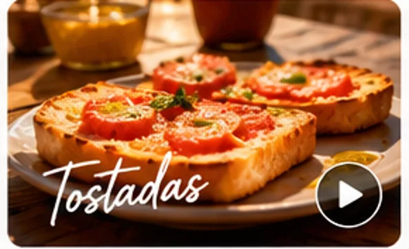 Spanische Tostadas mit Tomate